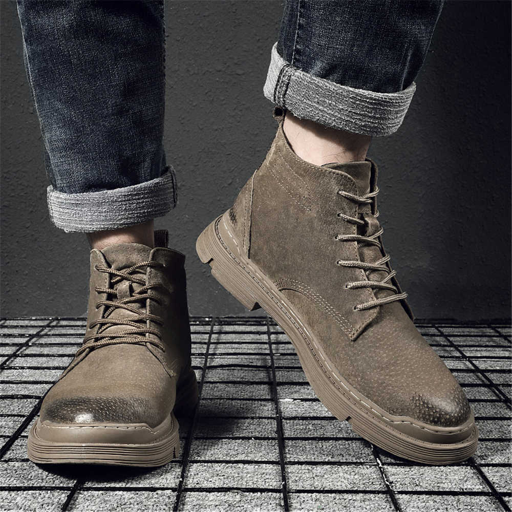 Fashion Winter 42-43 School Shoes Man High Shoes Men Boots Sneakers Sport Snaeker Bascket Luxury Brand Shors Industrial Sewing