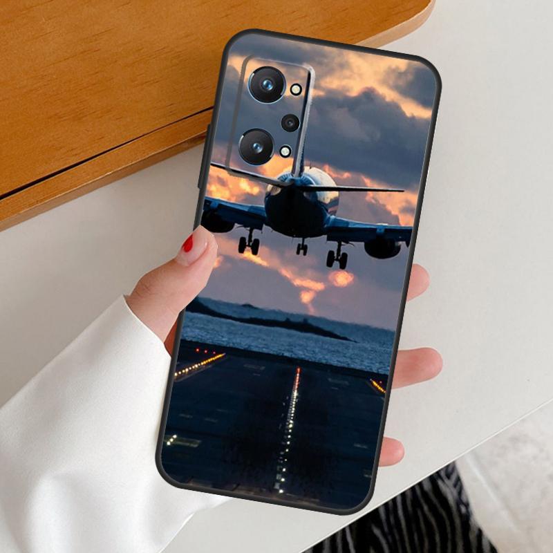 Aircraft Plane Airplane For Realme 15 Pro GT7 GT6 10 11 12 13 14 Pro Plus C67 C63 C61 C55 C51 C53 C35 C75 C65 Case
