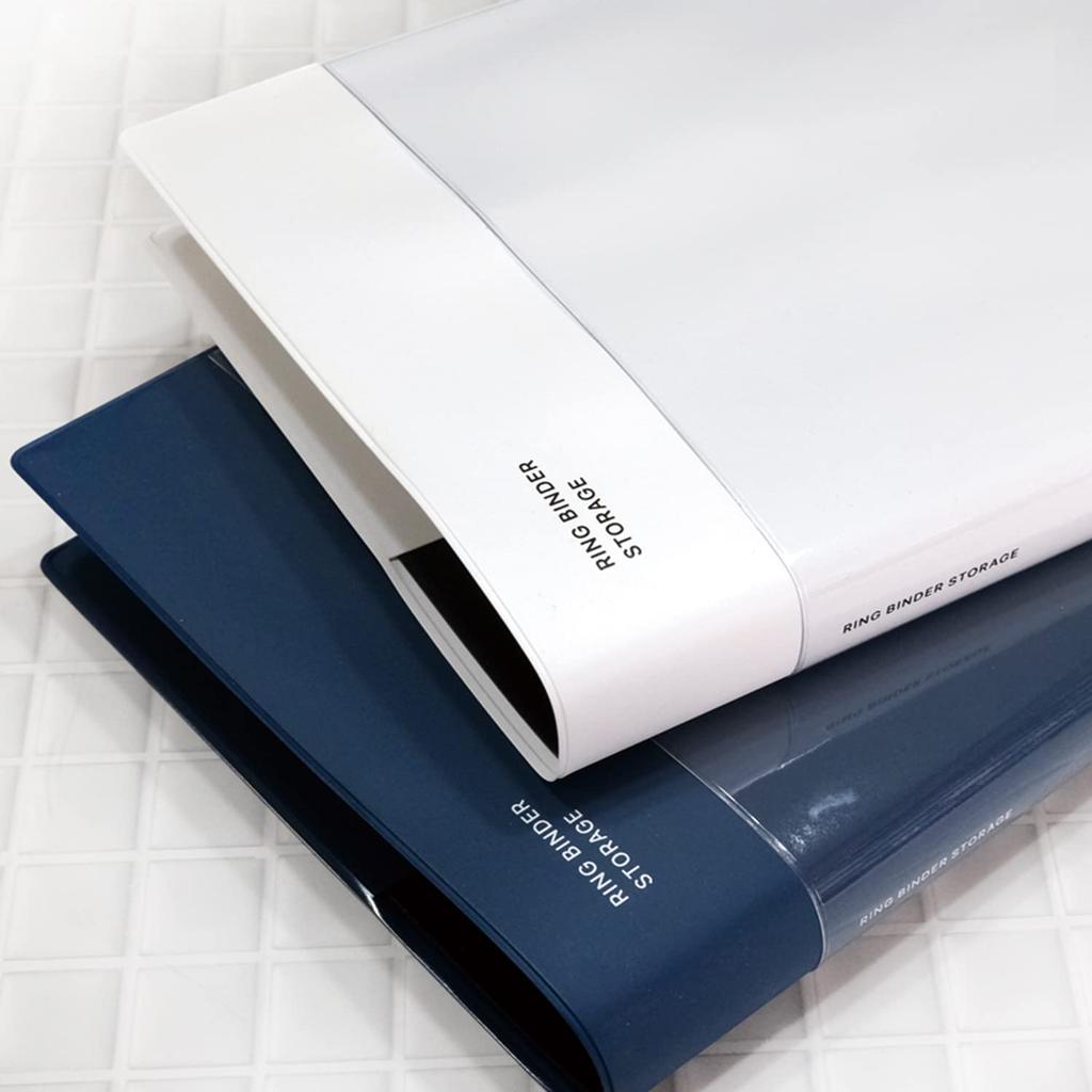 Laconic Style Note Binder A5 Clear Pocket Navy LGF32-280NV