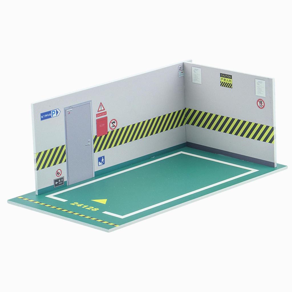 Car Model Parking Lot Scene 1/24 Simulation Scene Easy Assemble Parking Lot Display Car Garage Toy Car Model car Model Lovers