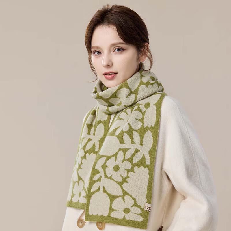 JIUMU Women's WY171 Knitted Wool Scarf