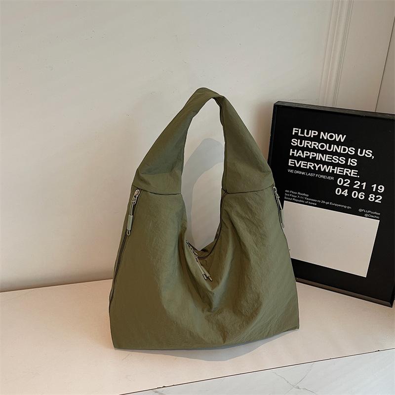 Literarischer Stil Retro Lässige Umhängetasche 2025 Herbst Neu Lässiger Stil Tragetasche Schulter Unterarm Canvas Tasche