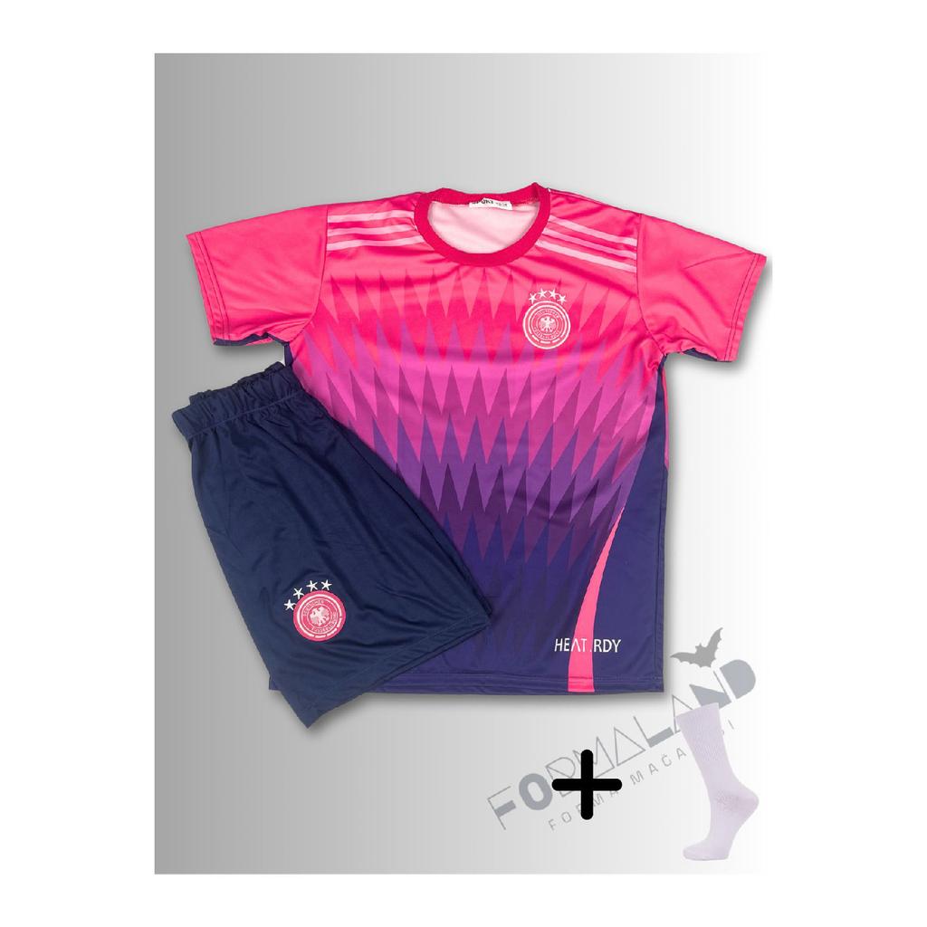 Germany Thoma Mller Pink Kids Football Jersey (jersey-shorts-socks9bracelet) Set Of 4