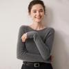 Women's Striped 100% Cashmere Round Neck Sweater - Autumn/Winter Collection