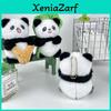Delightful Stuffed Panda Keychain Cute Character Plush Toy Soft Animal Pendant For Accessories