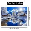 1Pcs Winter Wonderland Snowy Night Decoration Background Winter Backdrop For Photo Studio Photo Booth Party