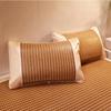 Refreshing Summer Pillowcase: Ice Silk Rattan Mat for Cool Comfort