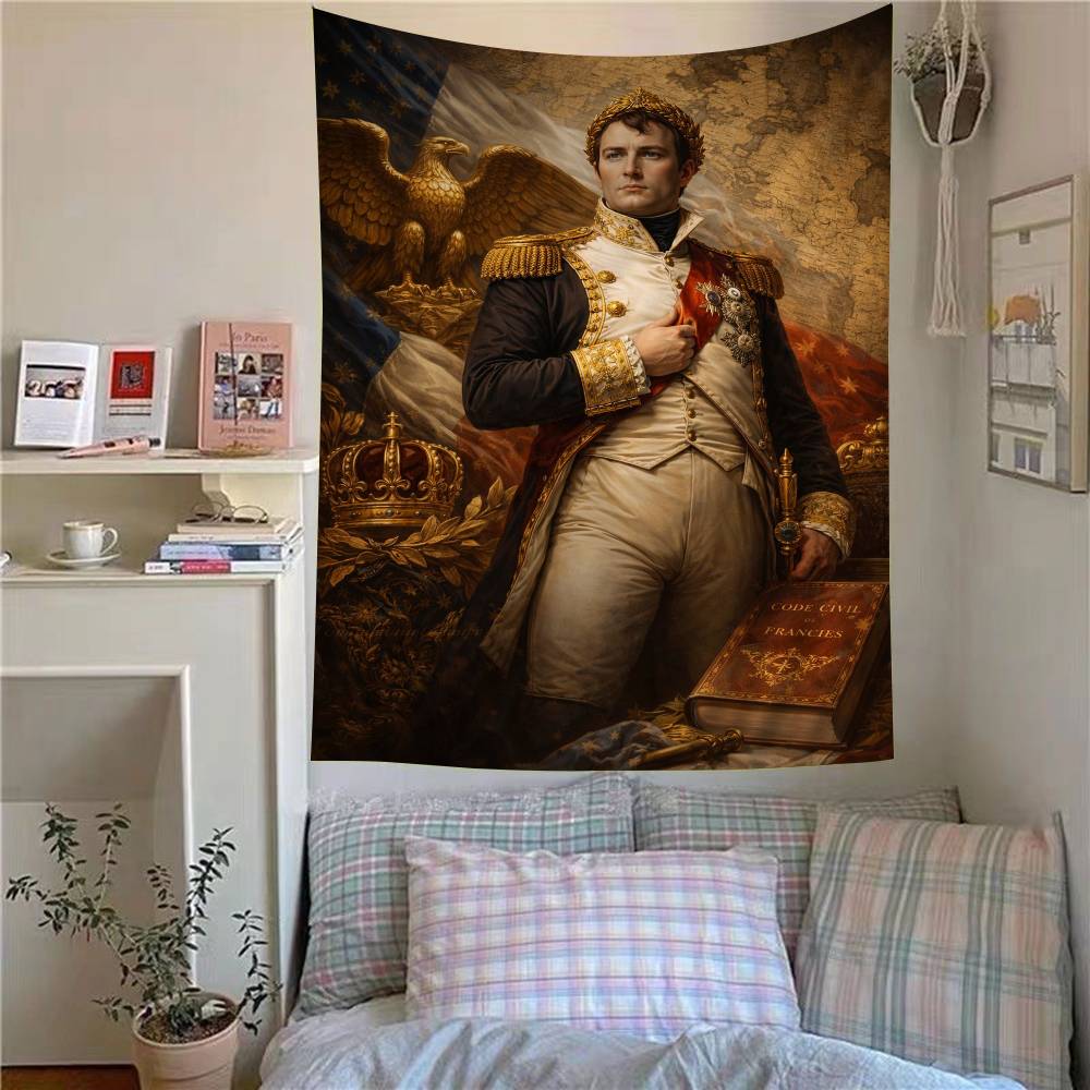 Napoleon Bonaparte Art Anime Tapestry Hanging Tarot Hippie Wall Rugs Dorm Home Decor