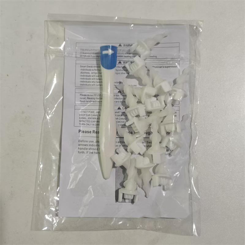 Rotating Silicone Ear Cleaner with 16 Heads for Children and Adults