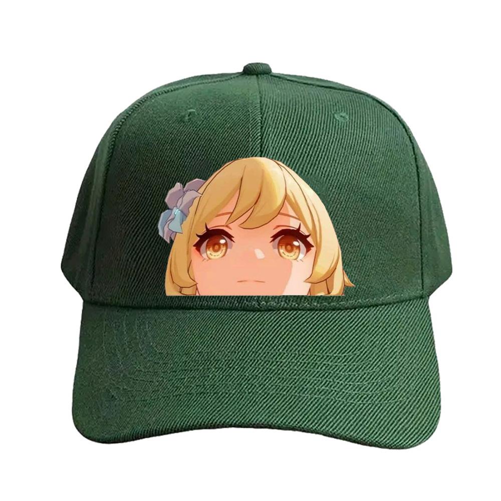 Traveler Genshin Impact Caps Summer Woman Man Adult Casual Sun Protection Sun Hat Adjustable Hiking Fishing Hat Baseball Cap