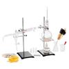 Essential Oil Distillation Kit, 500ml Distillation Apparatus, 3.3 Boro Lab Glassware Distillation Kit with Alcohol Lamp, Ceramic Mesh and 24, 40