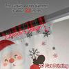 2pcs,Curtains Cute Santa Claus Christmas Chic Curtains&Drapes Versatile Durable Polyester Curtains All Seasons for Living Room,