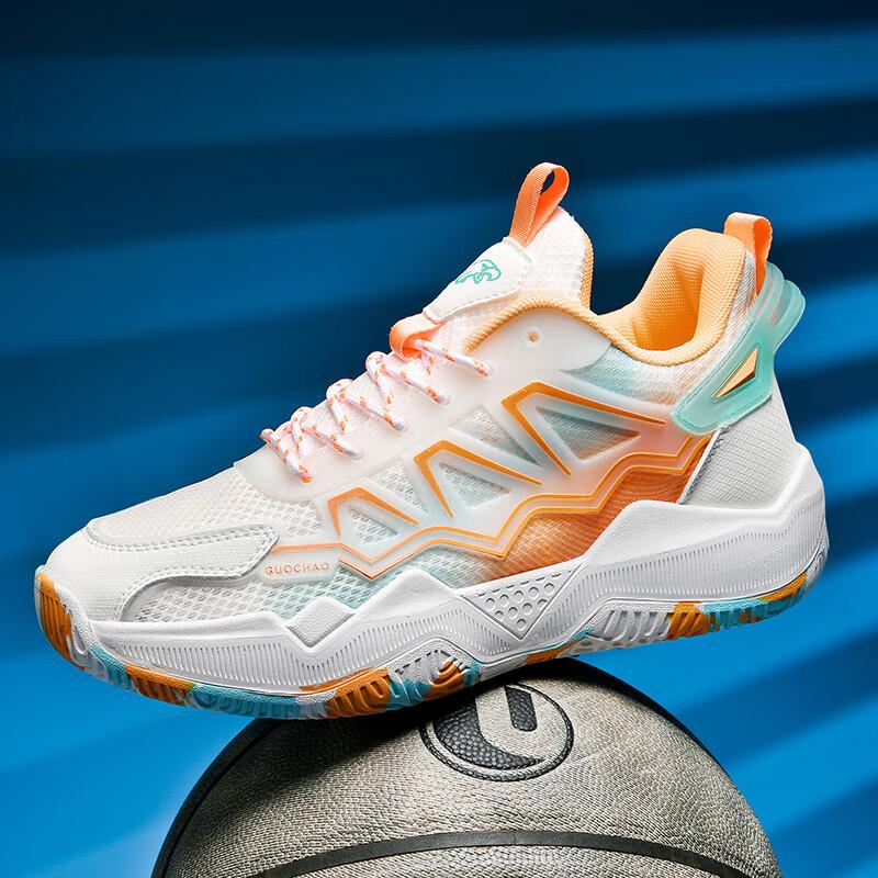 Basketballschuhe Herren Mesh atmungsaktiv rutschfest verschleißfest stoßdämpfend praktisch Kampfsport leichtgewichtige Laufschuhe Student leuchtend lässig sp