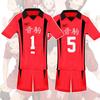 Departamento de voleibol universitario conjunto de tops de manga corta y pantalones cortos de voleibol ropa de cosplay de animación de dibujos animados
