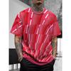 3D Digital Printing T-Shirt Teen Men's Short Sleeve Top Versatile Breathable
