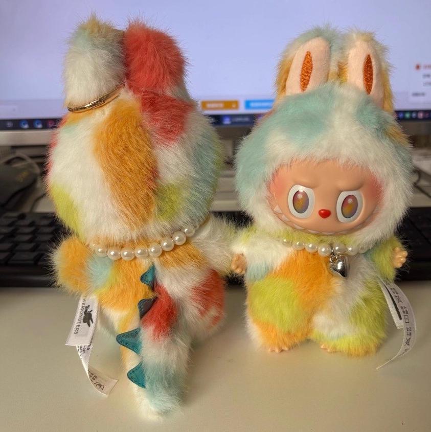 Labubu ZIMOMO Custom Doll: Little Chief Pink Butterfly Angel Gift