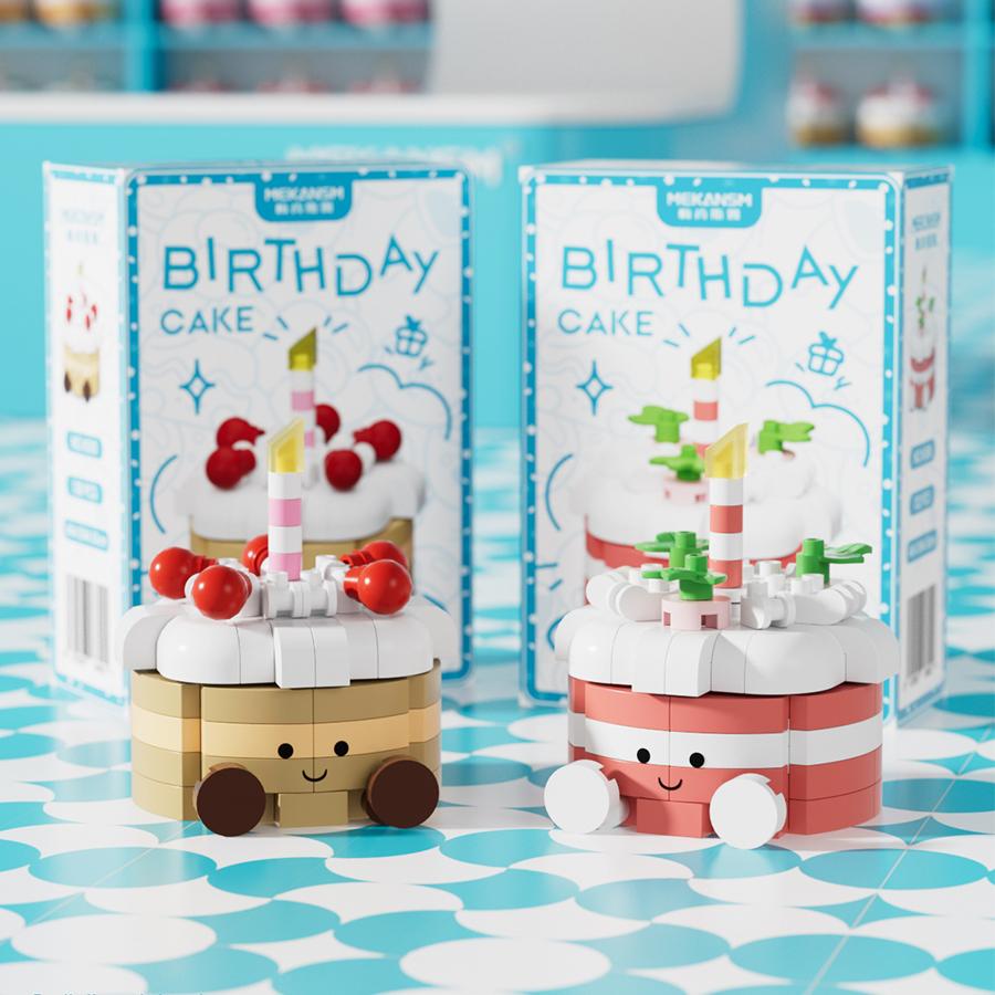 Kawaii Mini Cake Micro Building Blocks Kids Toys 3D Models Educational Toys DIY Birthday Gifts New Products