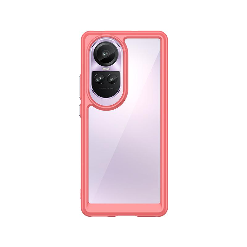 For Reno 10 Case Cover OPPO Reno 10 Capas New Shockproof Phone Bumper Clear Transparent Multicolor Fundas Reno 10 Pro Plus Cover
