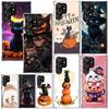 Kitten Cat Christmas Pumpkin Phone Case For Samsung Galaxy S25 S24 S23 S22 Ultra S21 FE S20 Plus S10 + S10E Art Fundas Back Cove