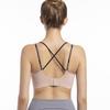 Seamless Nude Sports Bra with Shockproof Jelly Straps – Beautiful Back Fitness & Yoga Top