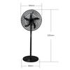 Household Vertical Air Circulation Fan Dormitory Wide-angle Air Supply Fan Intelligent Large Wind Floor Electric Fan