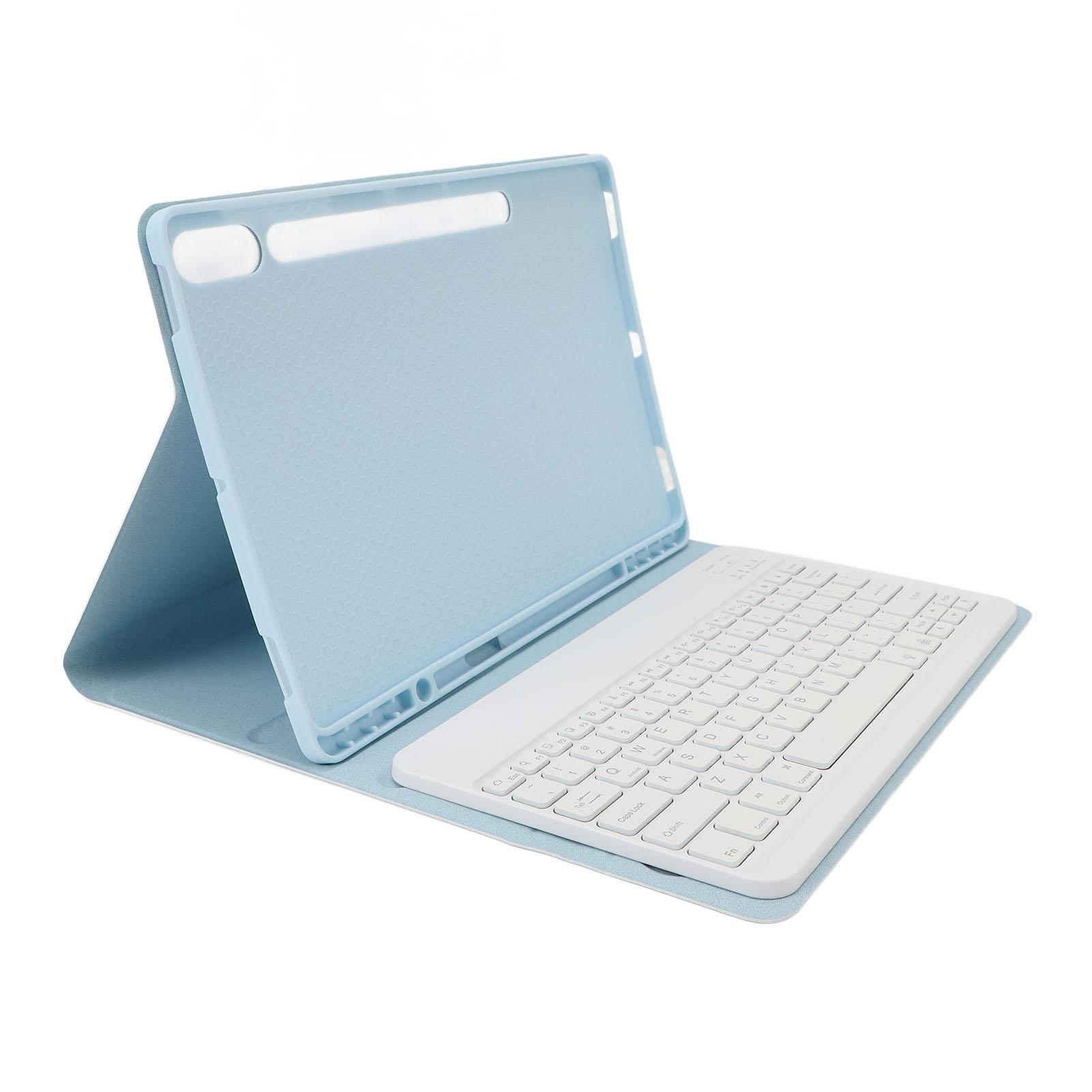 

Keyboard Case for Galaxy for Tab S9 S8 S7 Series Colorful Backlight Wireless Bluetooth PU Leather