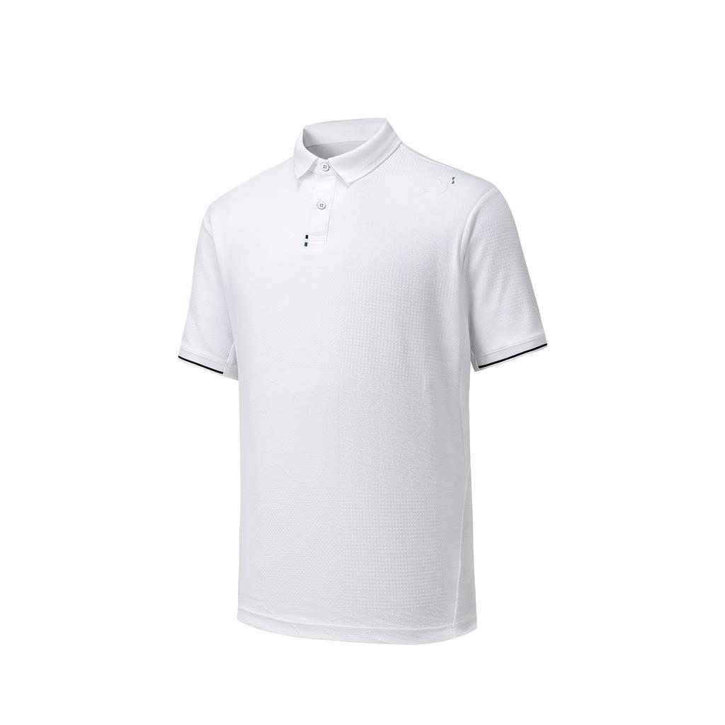 Anta Iconic Lifestyle Series Short Sleeve Polo Shirt Men tops Snow-White 152628114-1