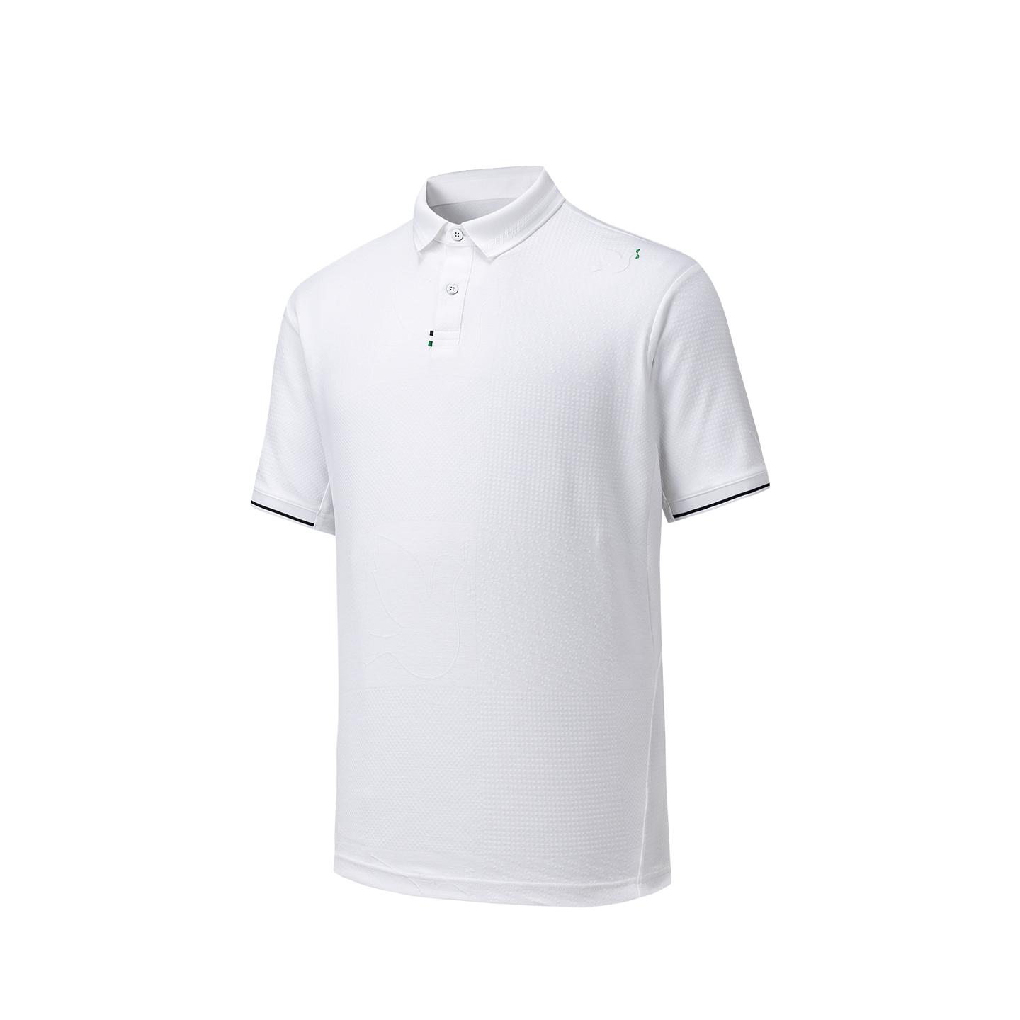 Anta Iconic Lifestyle Series Short Sleeve Polo Shirt Men tops Snow-White 152628114-1 M
