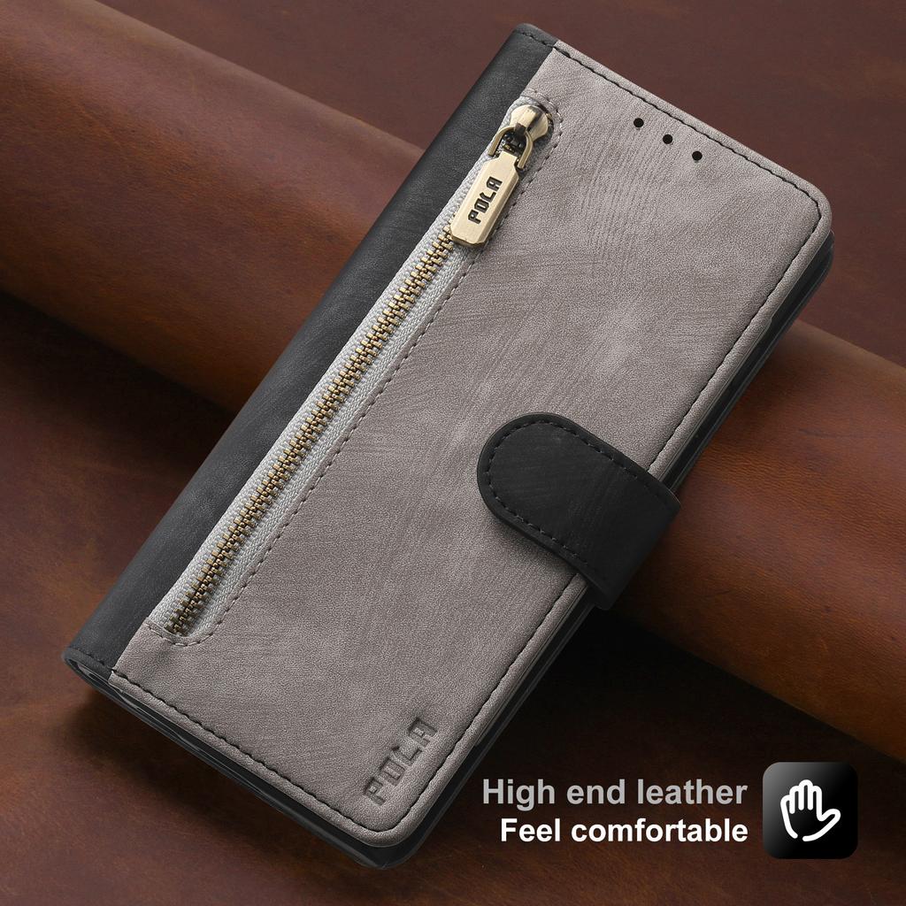 RFID Zipper Leather Wallet Flip Case For Samsung S25 Ultra S24 Plus S23 S21 FE A55 A16 A26 A36 A56 A35 A15 A54 A24 A14 Bag Cover