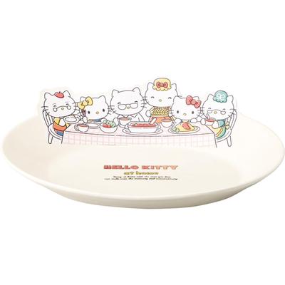 Sanrio Zuhause Hello Kitty Zuhause Speiseteller Teller 24 x 5 cm Figuren Geschirr Kitty Artikel Verschiedene Artikel Geburtstagsgeschenk Weiß san4569 "Kitty