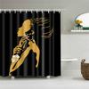 Abstract African Shower Curtain Prints Fabric Polyester Curtains For Bathroom Waterproof Bath Curtain Hooks Decoration