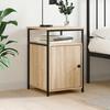 Bedside Table - Maison Exclusive - Sonoma Oak - Durable Engineered Wood - Iron Frame