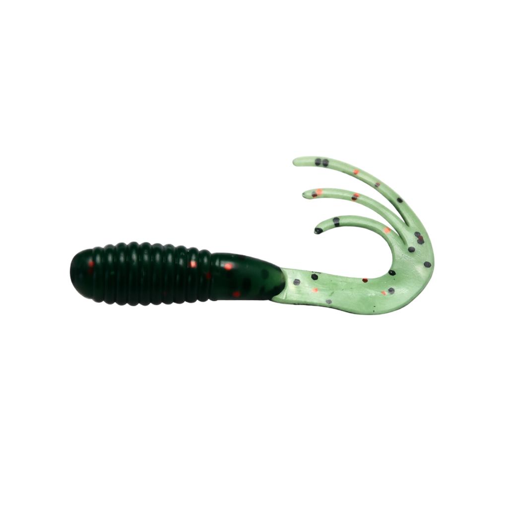 Soft Fishing Lure 5cm 1 6g Triple Curl Tail Freshwater Bait Artificial Worm for Bass Trout Panfish Fishing Tackle