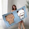 Cute Panda Bear Beach Towel Microfiber Soft Quick Dry Yoga Gym Sports Towel Kawaii Cartoon Print Bath Towel for Swimming Outdoor
