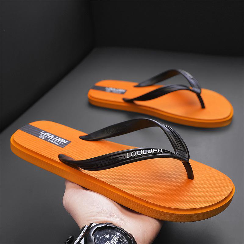 

Luluan Men s Non-Slip Rubber Flip Flops - Outdoor Summer Casual Slippers 42