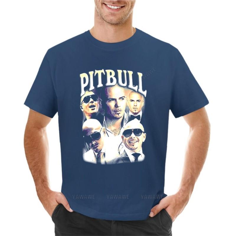 Pitbull Mrworldwide Vintage T-shirt Vintage T-shirt T-shirt Per Un Ragazzo Maglietta con Stampa Animale Per Ragazzi T-shirt Per Uomo Cotone