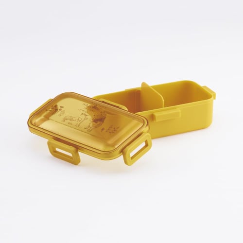 Skater Bento Box, Disney Winnie the Pooh Honey, 530ml, Antibacterial, Softly Filled, Domed Lid, Women's, Made in Japan, PFLB6AG-A