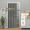 Full Blackout Waterproof Magnetic Door Curtain: No-Drill, Windproof, Soundproof, Invisible Folding Partition