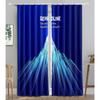 Technology Particle Vortex Light Filtering Line Blackout Window Panel Curtain Living Room Room Bedroom Bathroom Kicthen Door Cupboard Decor Hooks