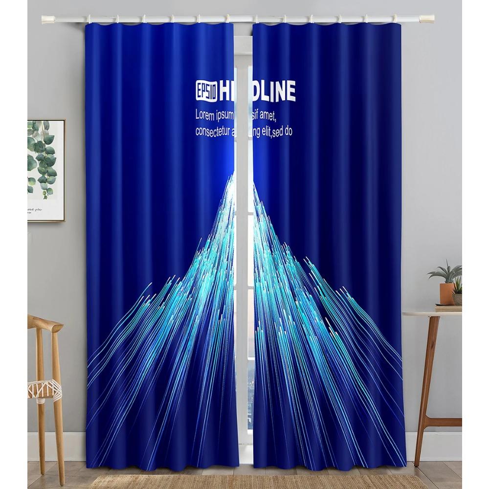 Technology Particle Vortex Light Filtering Line Blackout Window Panel Curtain Living Room Room Bedroom Bathroom Kicthen Door Cupboard Decor Hooks
