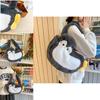 Penguin Plush Tote Bag For Girls With Soft Faux Fur And Zipper Interior