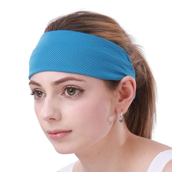 Sportshårbånd for menn kvinner Sklisikkert Fukttransporterende Elastisk Atletisk Svettebånd for Sport Løping Yoga Trening Fitness