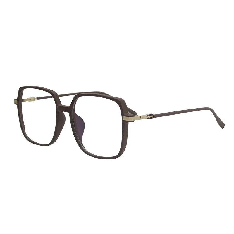 Модные квадратные простые очки унисекс для мужчин и женщин — фото 4