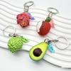 Playful Miniature Fruit Pendant Keychain Multi Purpose Decoration Wallet Hanging Ornament For Bags Phones Youth