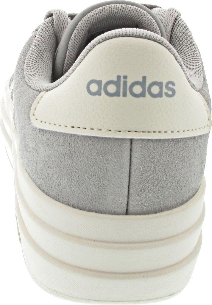 Кроссовки Adidas VL Court Bold Women серые два/офф-белые/коричнево-белые