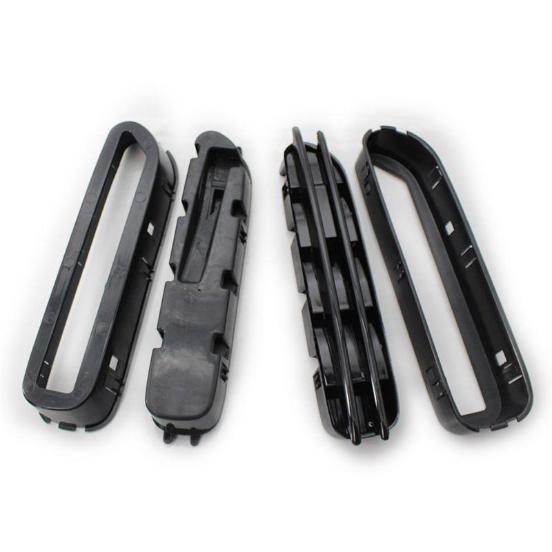A30F-1Pair Car Side Wing Fender Air Flow Vents Grille Grill For BMW E60/E61 E39 M5 Glossy Black