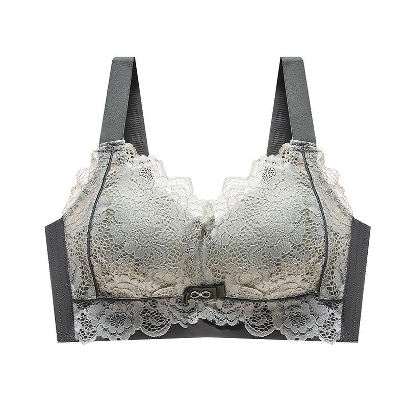 

Нижнее белье Женское Тонкое Летнее Без Косточек Коллекция Бюстгальтеров Аксессуар Грудь Полная Чашка Тонкий Большой Размер Пуш-Ап Бюстгальтер 44/100D серый