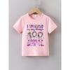 European sizes Girls Summer Short-Sleeve T-Shirt with The Print Shining for 100 Days at School