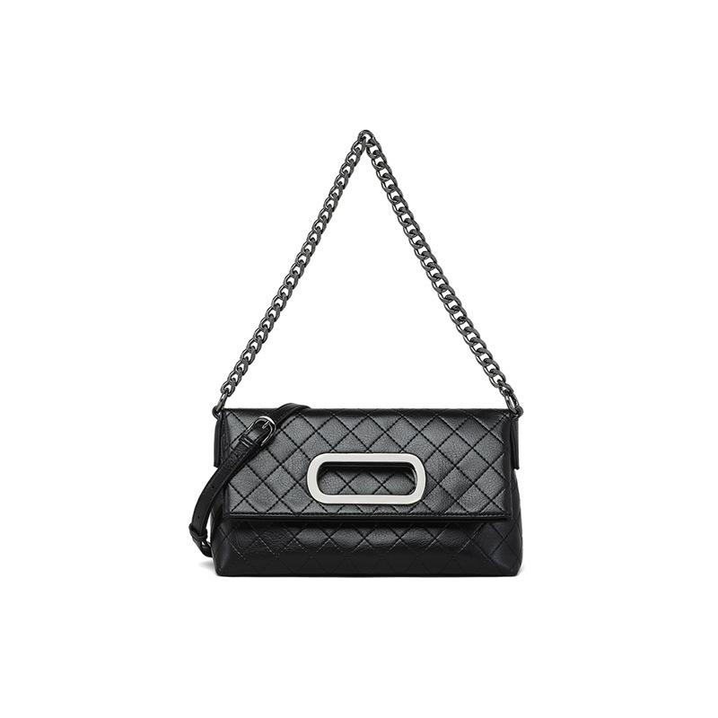 New Autumn and Winter Women's Bags  Fashionable Light Luxury Diamond Chain Bag  One-shoulder Bag  Underarm Bag