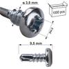 Kstex Flea Screws 3.5X9.5Mm B Galvanized